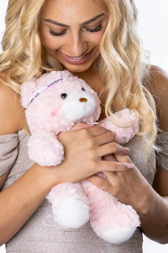 HUG yourself with our exclusive ILOVEUBABE XO® COCO Teddy Bear, crafted to be soft, cuddly, & filled with love. Perfectly paired with our luxurious chocolates, our teddy bear brings a loving touch of encouragement & makes a very thoughtful, heart warming gift.